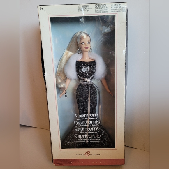 Barbie The Zodiac Collection Capricorn Doll Pink Label Mattel Dolls 2004 - Picture 1 of 7